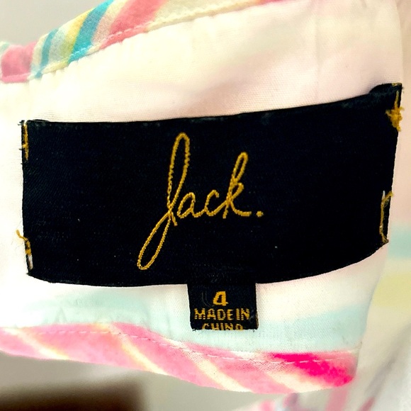 Jack Womens Size 4 Long Chiffon Maxi Dress Rainbow Colored Open Back Dress EUC - Picture 7 of 7